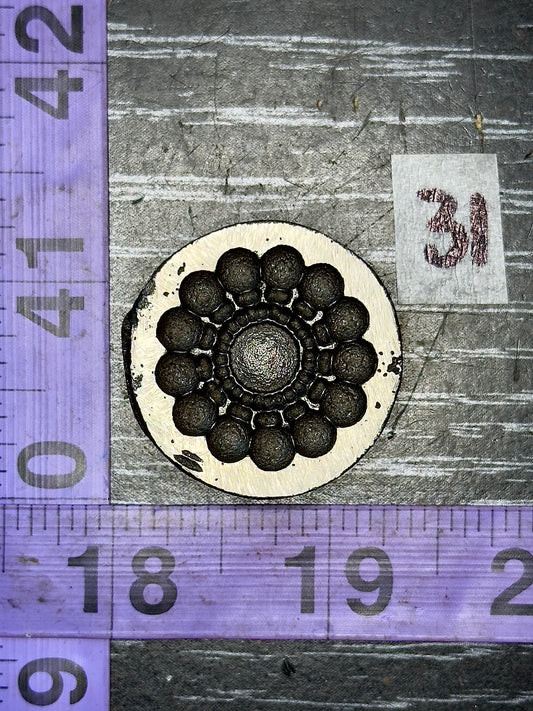 Antique steel impression die #31