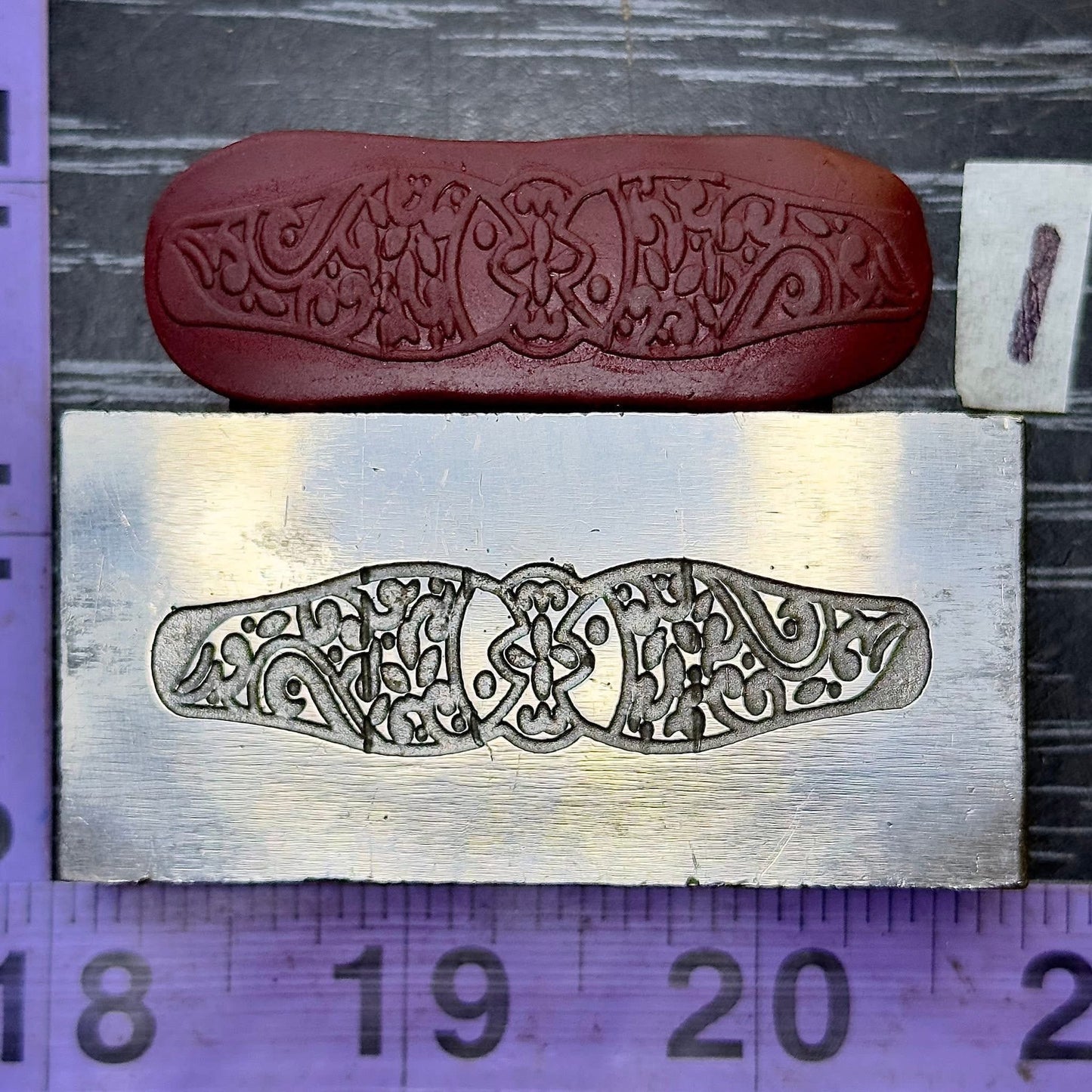 Fancy steel band ring cuff impression die #1