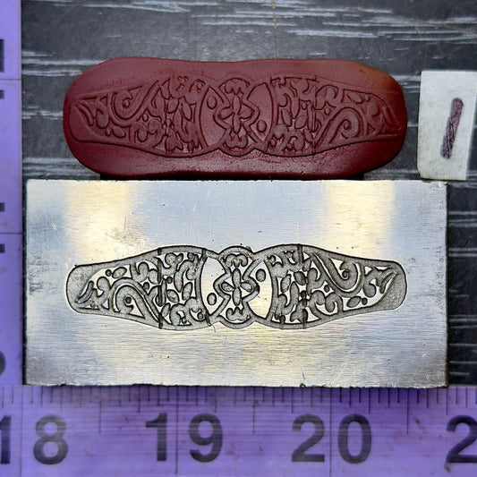 Fancy steel band ring cuff impression die #1