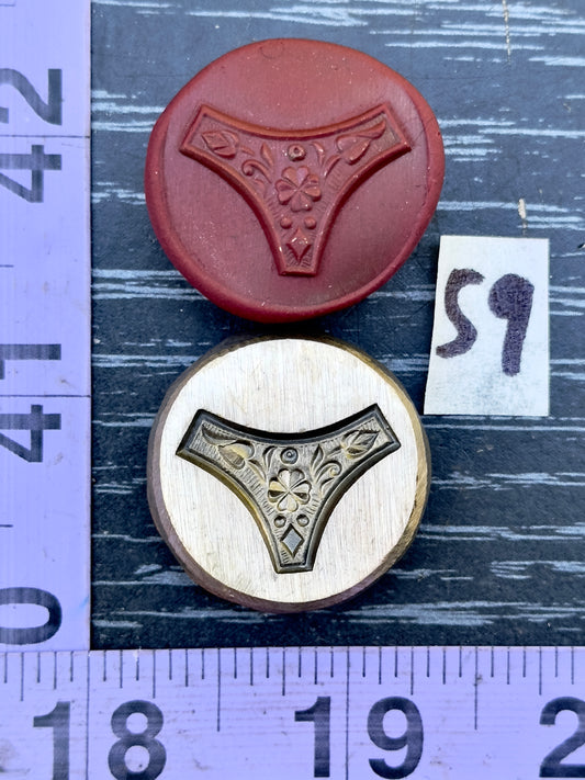 Floral Bronze impression die #59