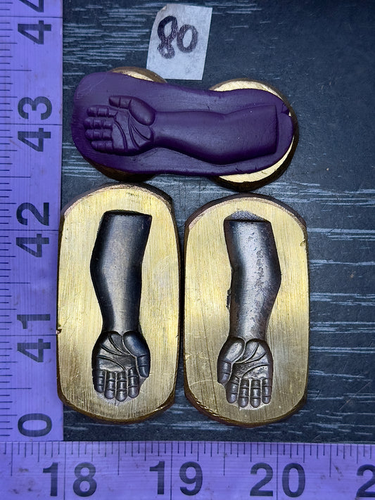 Bigger Arms and hands bronze impression die set #80