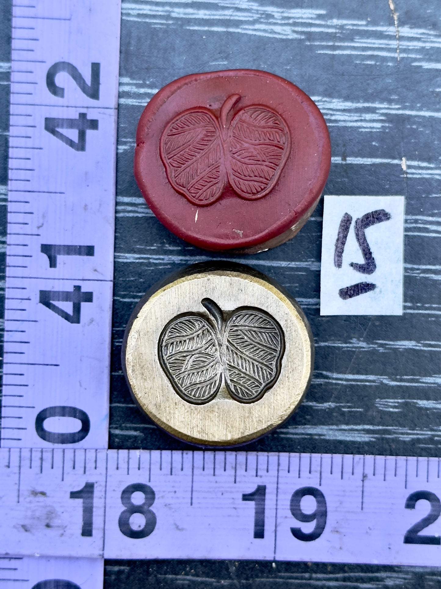 Bronze impression die #15
