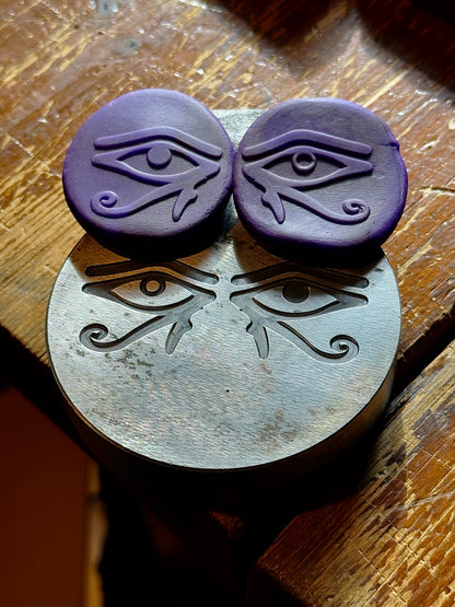 The Eye of Horus and Eye of Ra steel impression die