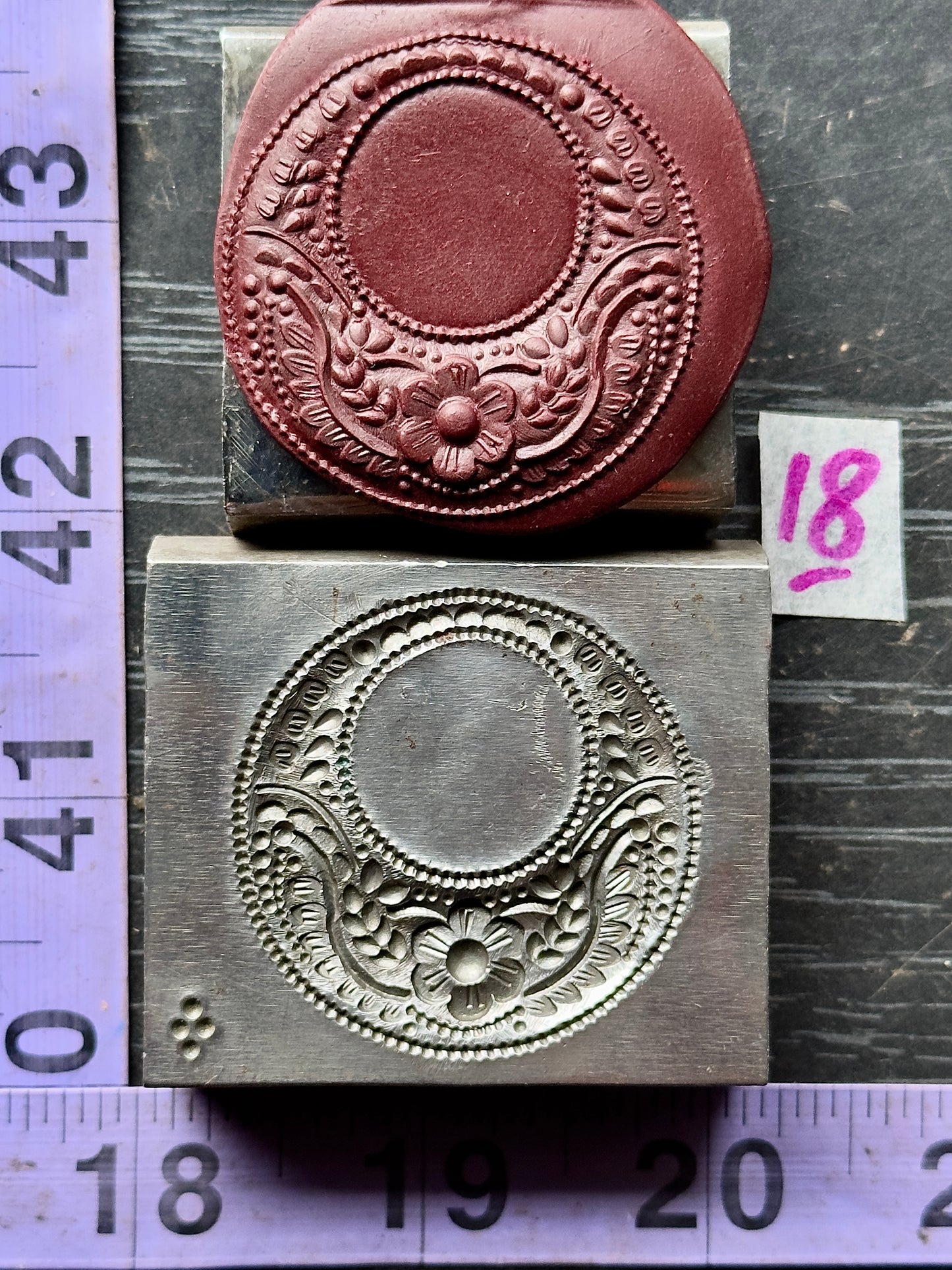 Crescent Moon steel impression die #18