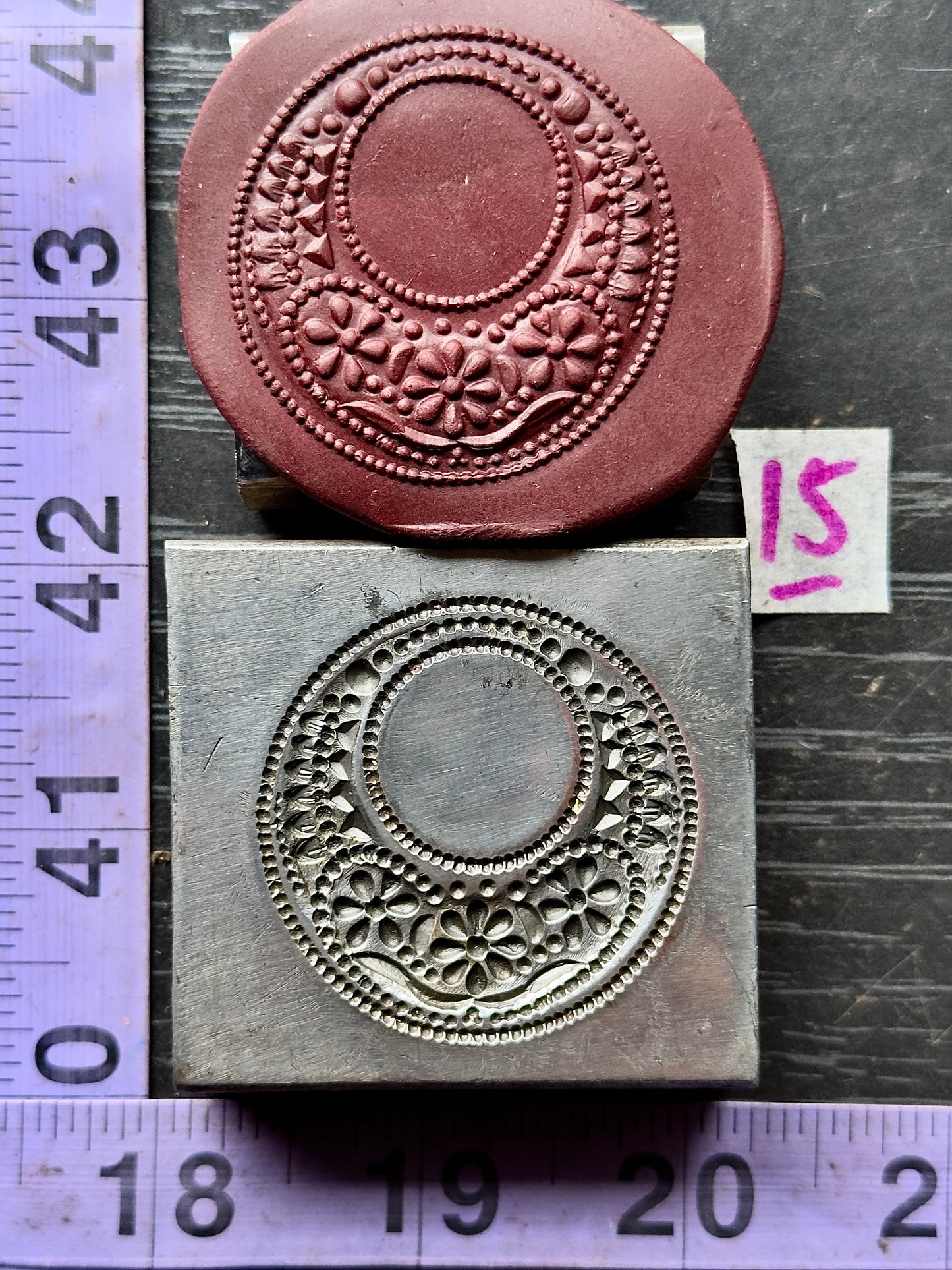 Crescent Moon steel impression die #15