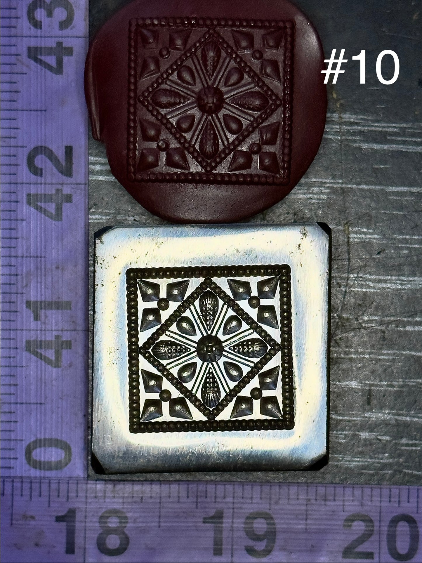 Mandala impression die steel #10
