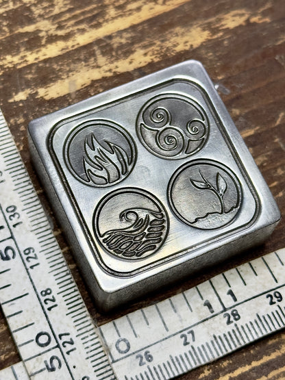 The four elements buttons steel impression die