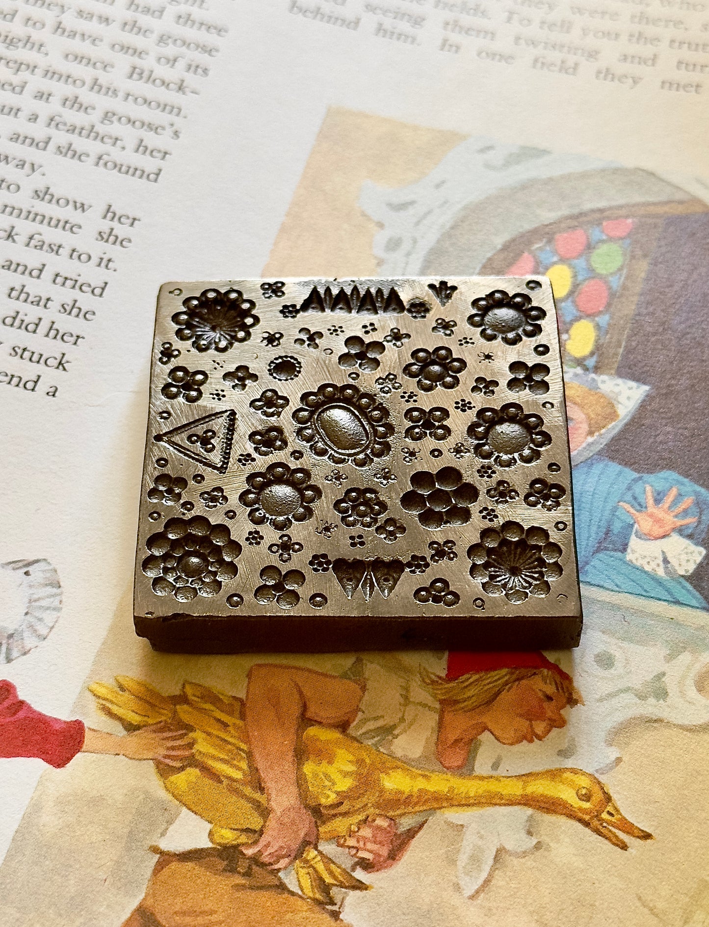 Antique steel shot plate