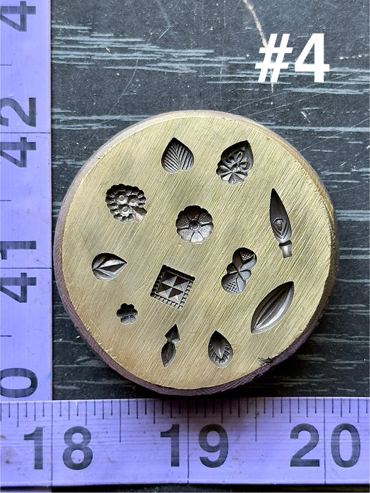 Art deco vintage bronze shot plate #4