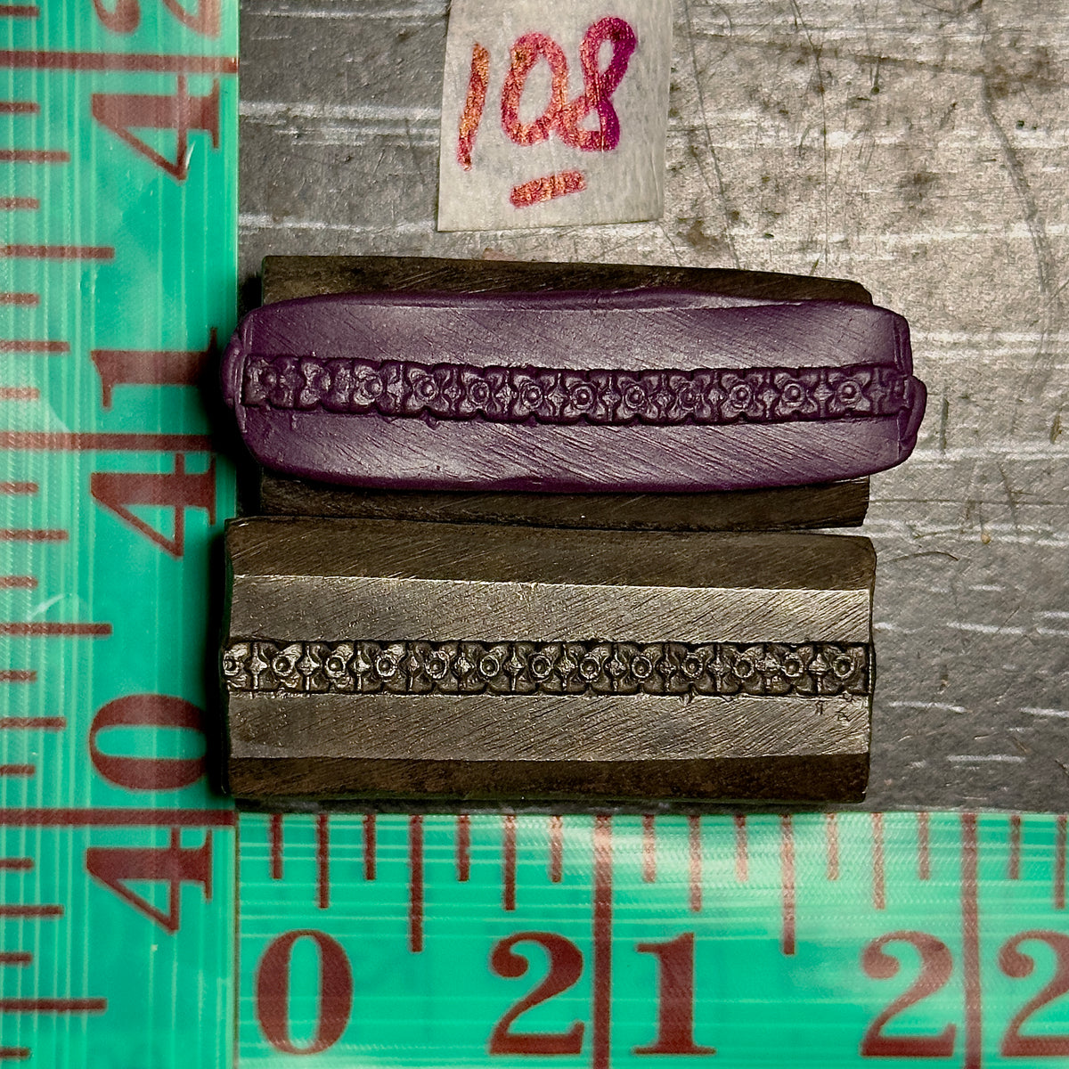 Single wire die steel impression #108