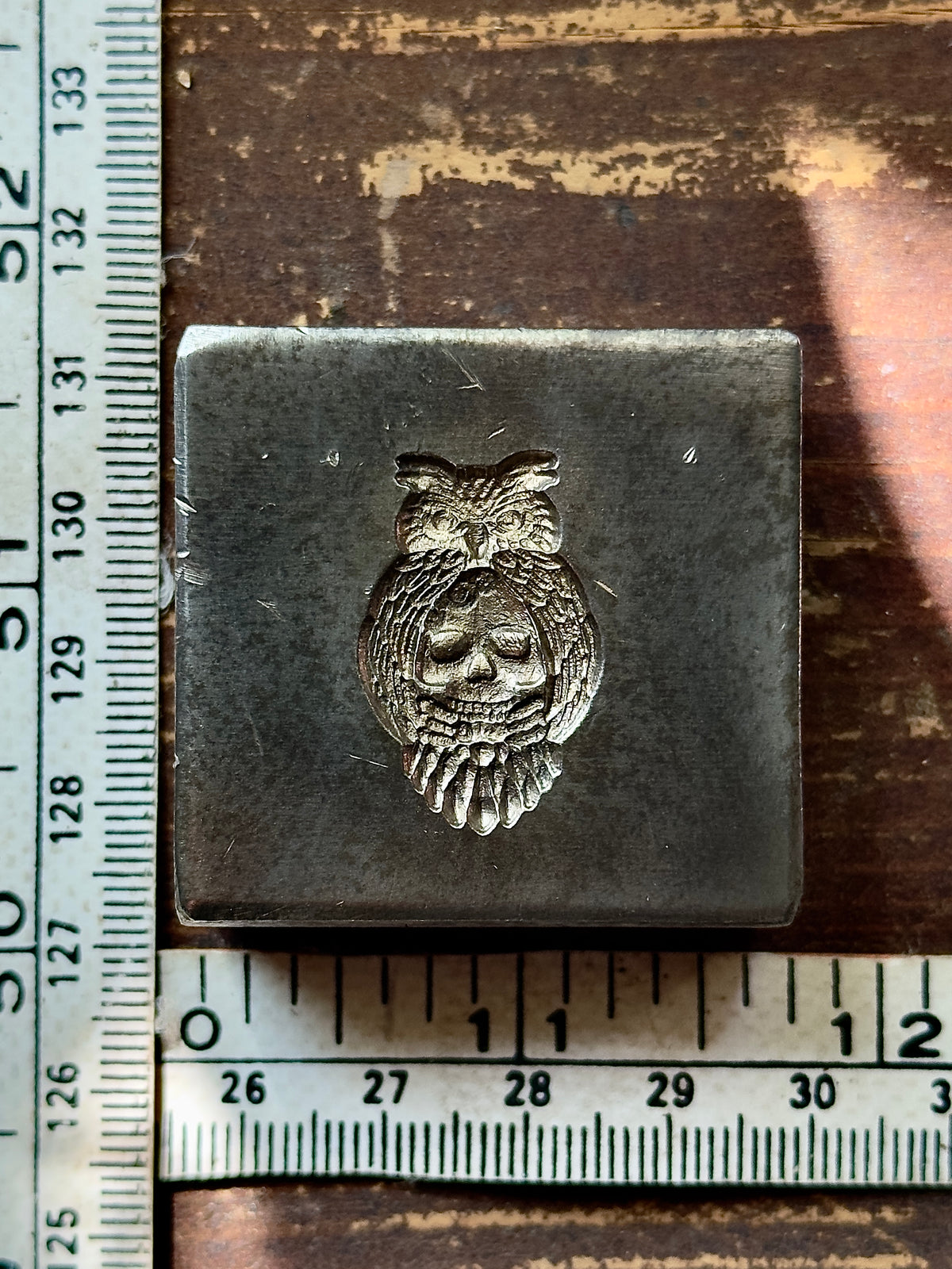 Owl skull impression die steel