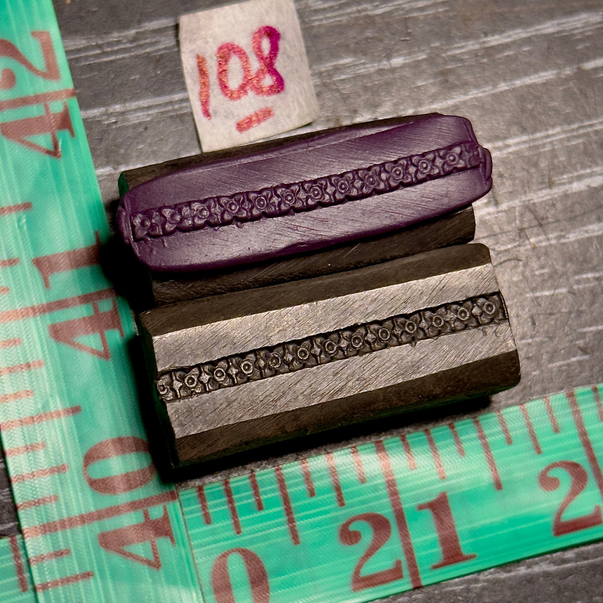 Single wire die steel impression #108