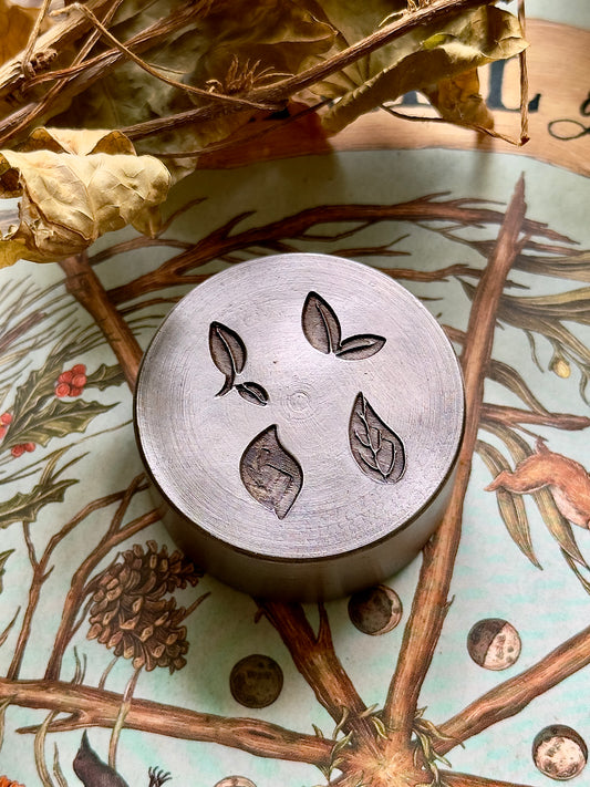 Tiny little leaves, little adornments steel shot plate #2