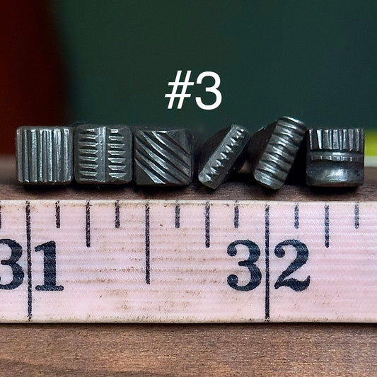 Textured stamp pack #3, 6 piece