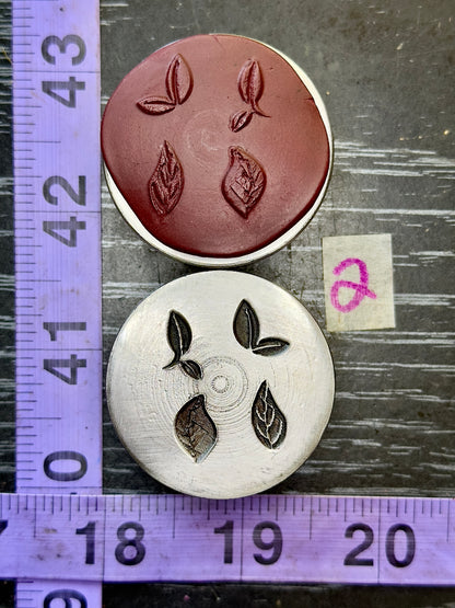Tiny little leaves, little adornments steel shot plate 5 piece set leaf shot plate