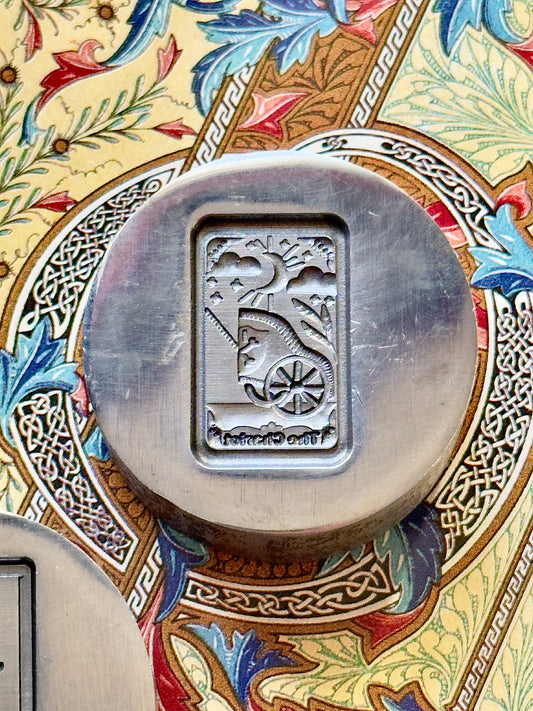 The Chariot tarot card steel impression die