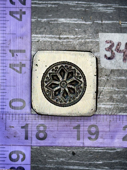 Antique steel impression die #34