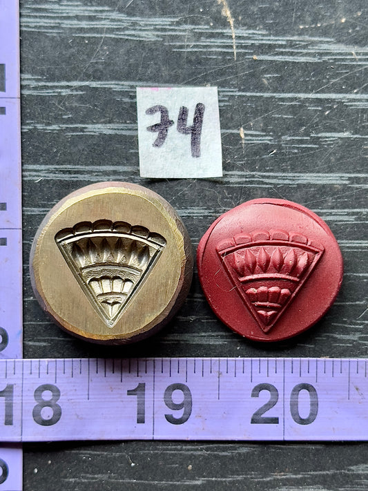 Bronze impression die #74