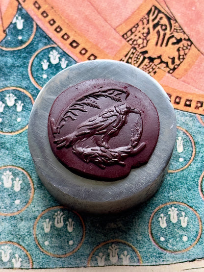 Crow, Raven in wreath 2