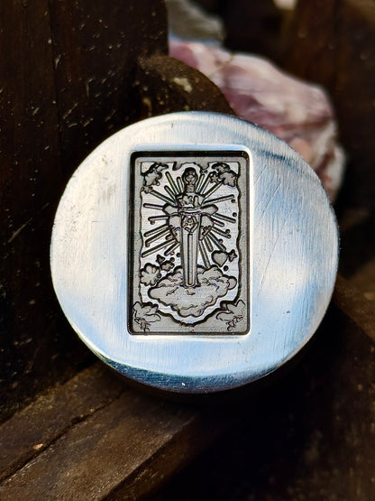 The Ace of Swords Tarot card impression die