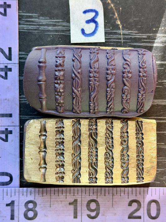 Multi wire die bronze impression #3