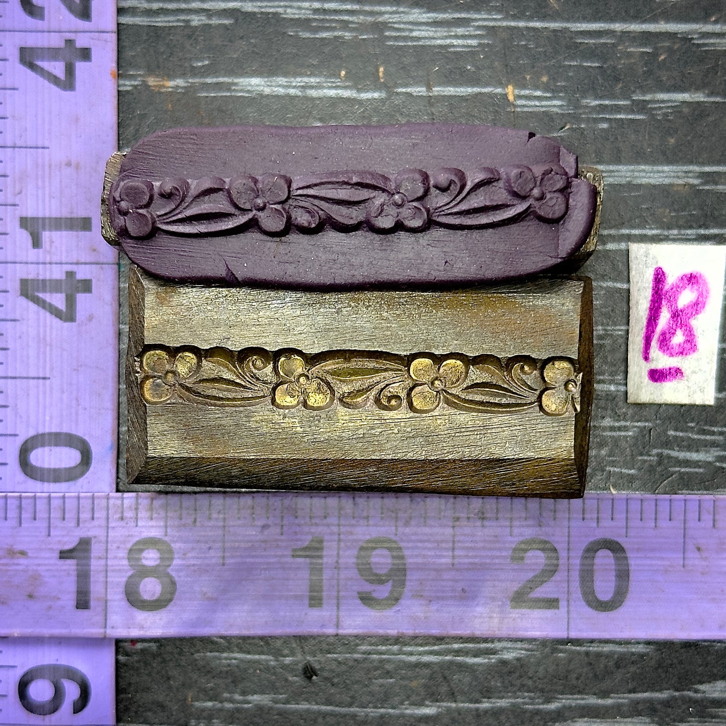 Single wire die steel impression #18