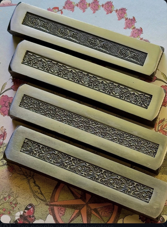 Fancy steel band ring cuff impression die set of 4