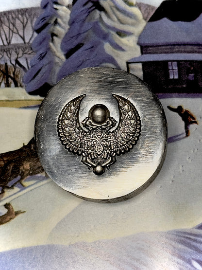 Scarab beetle steel impression die