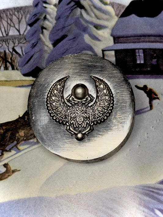 Scarab beetle steel impression die