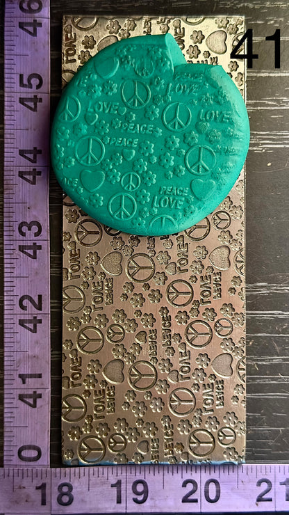Peace and Love Texture/rolling mill plate #41