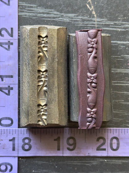 Fish and flowers Single wire die steel impression