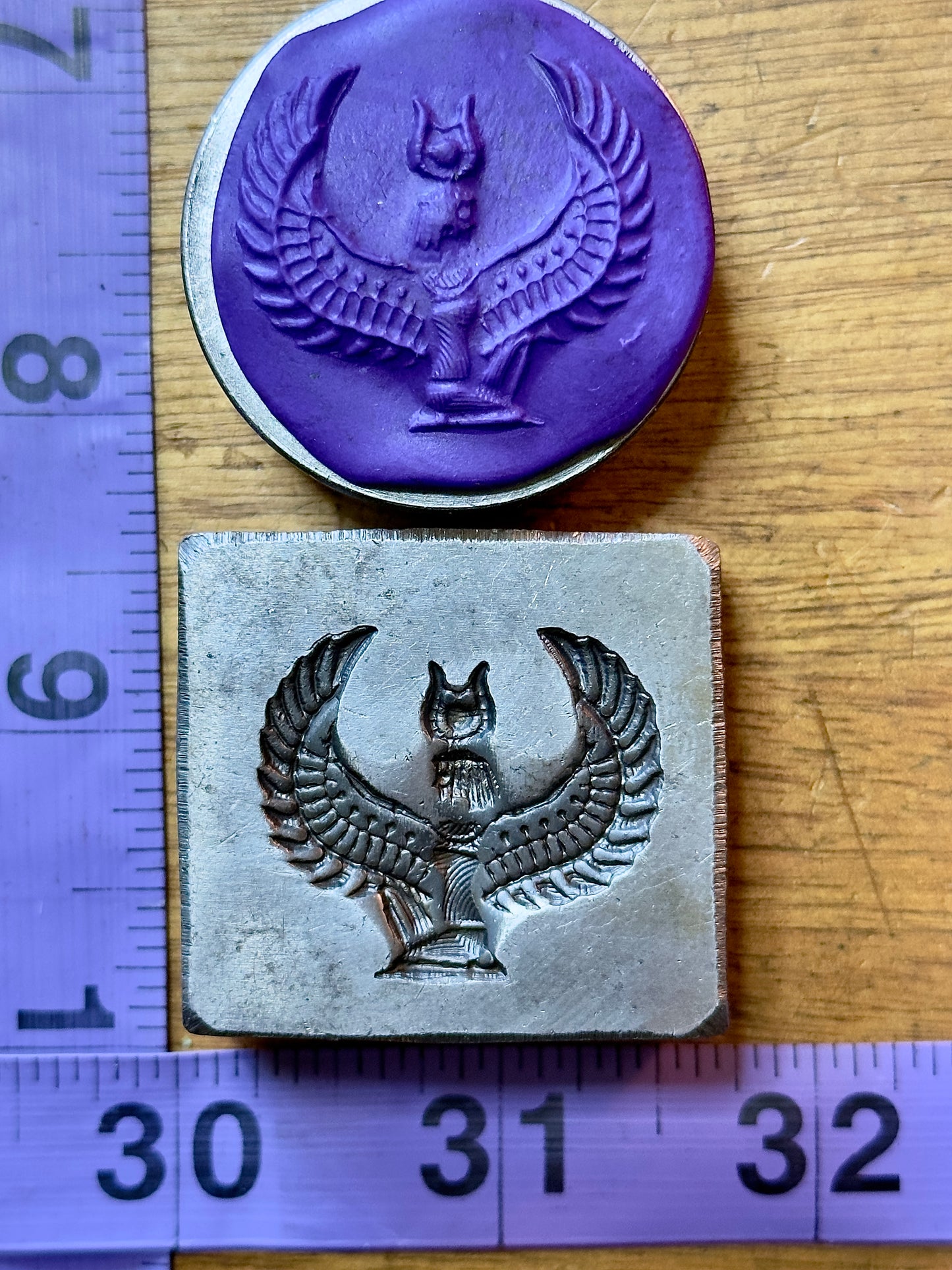 Egyptian goddess Isis impression die