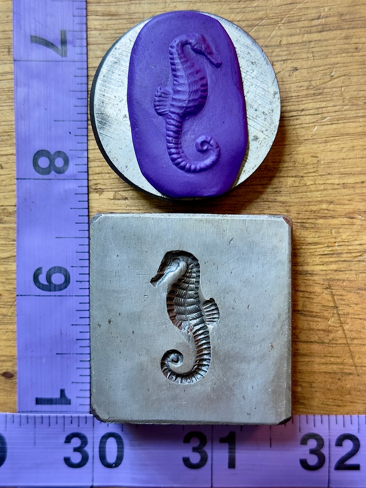 Seahorse steel impression die