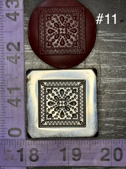 Mandala impression die steel #11