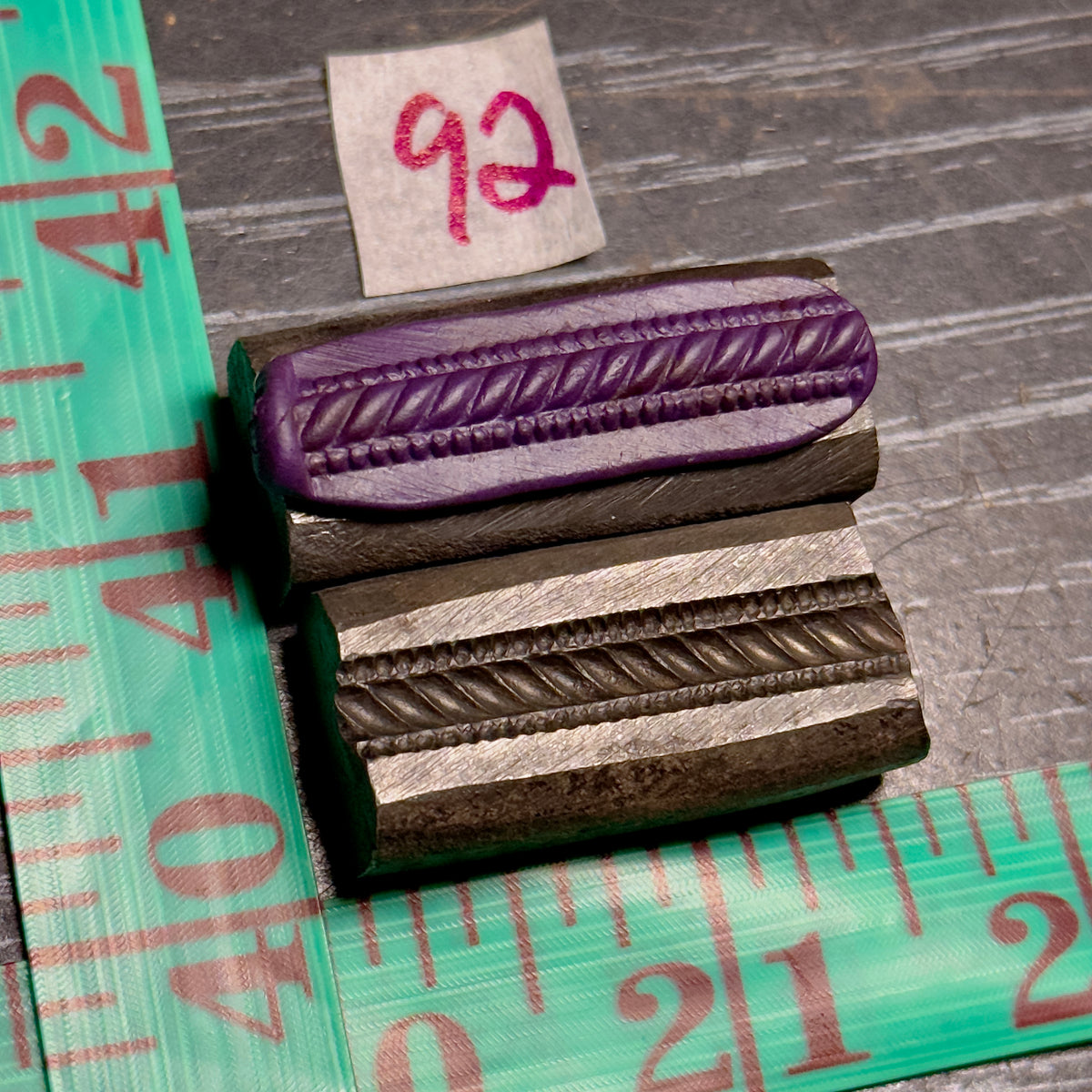 Single wire die steel impression #92
