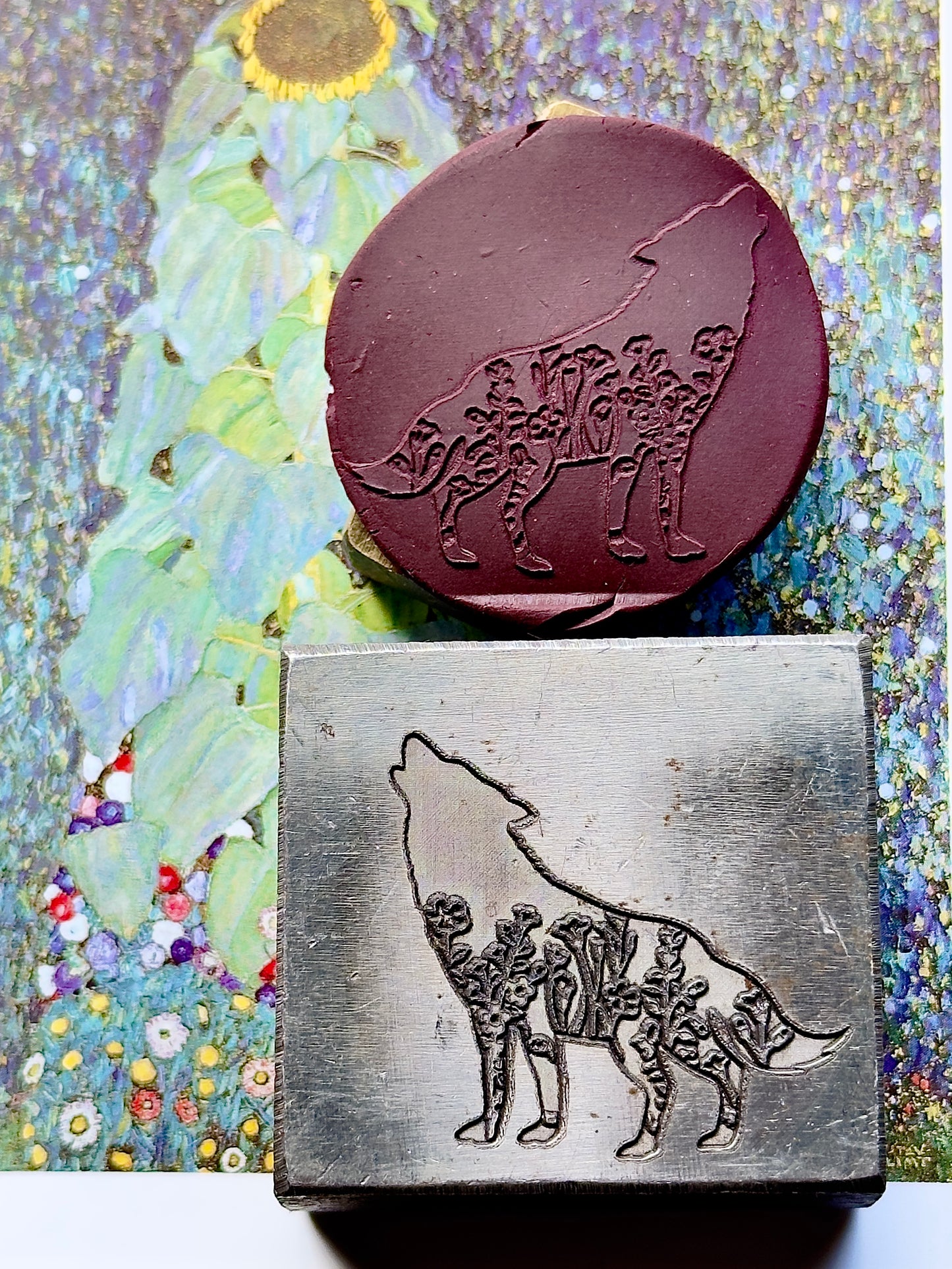 Wild Flower Howling Wolf