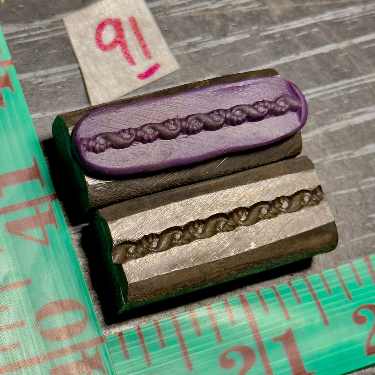 Single wire die steel impression #91