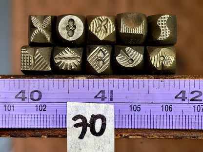 Textured stamp pack #70, 10 piece