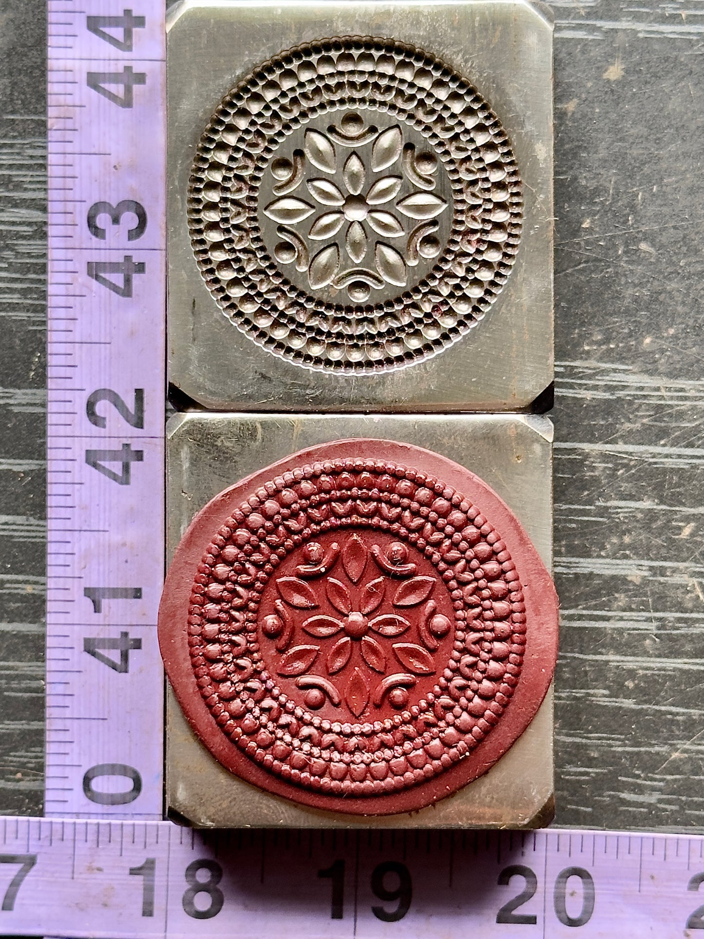 Statement Mandala impression die steel #2