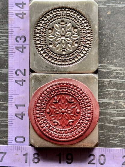 Statement Mandala impression die steel #2
