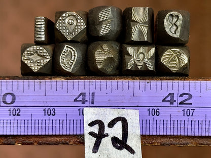 Textured stamp pack #72, 10 piece