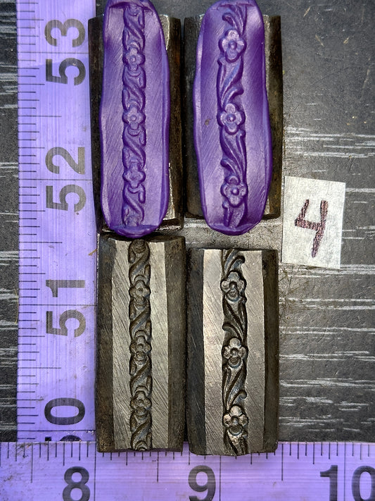 Single wire die steel impression 2 piece set #4