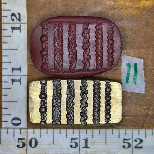 Multi wire die bronze impression #11