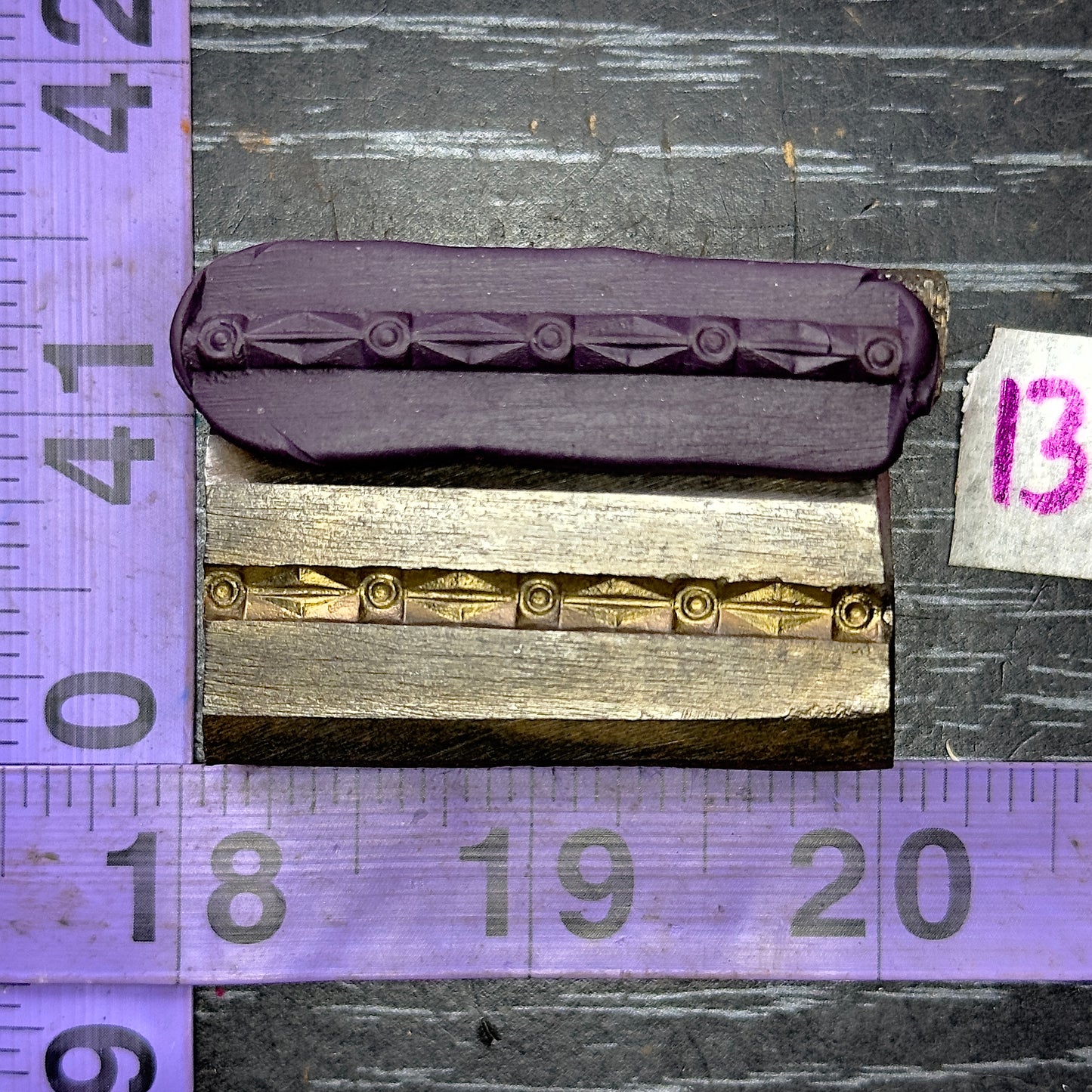 Single wire die steel impression #13