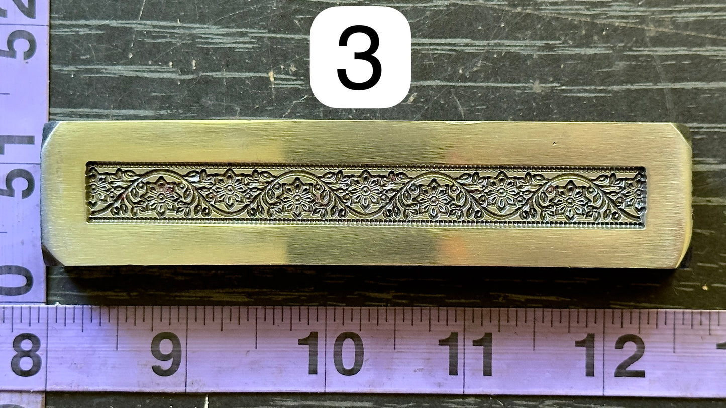 Fancy steel band ring cuff impression die #3
