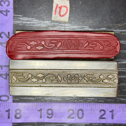 Fancy steel band ring cuff impression die #10