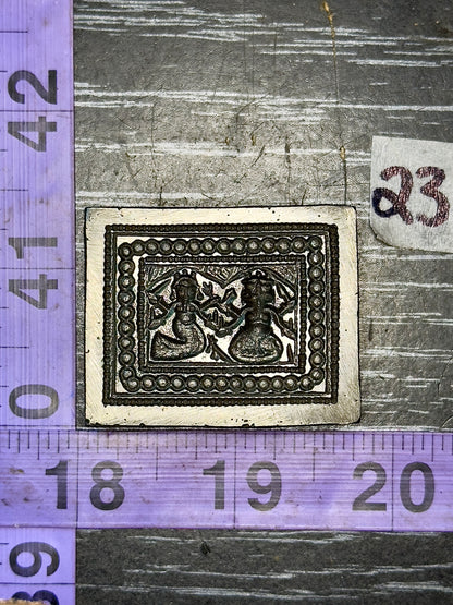 Antique steel deities goddesses impression die #23