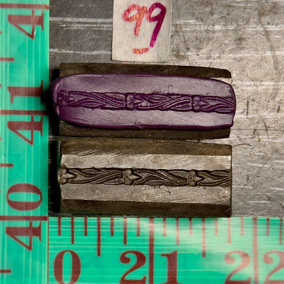 Single wire die steel impression #99