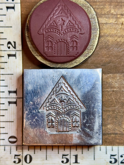 Gingerbread house impression die