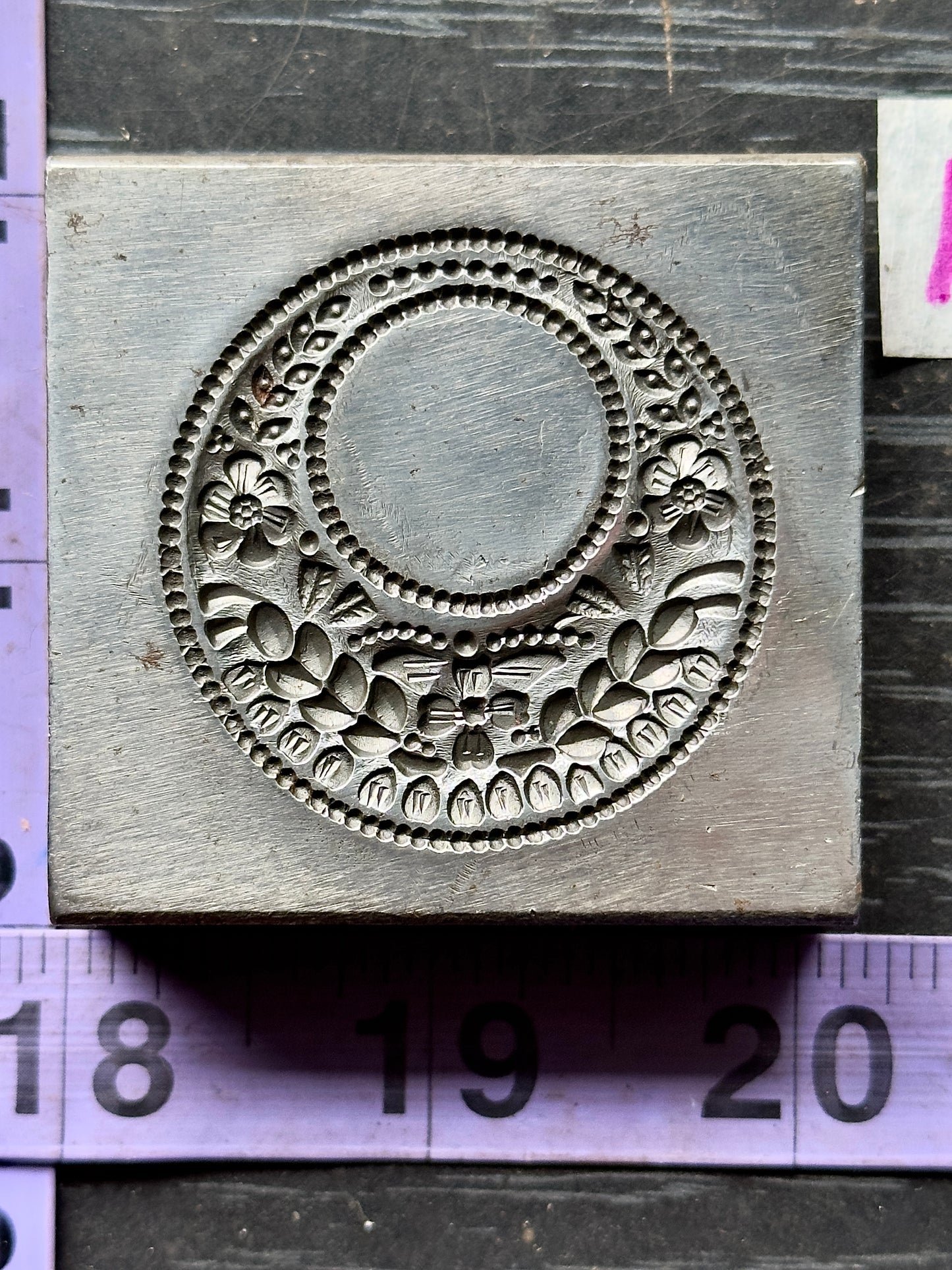 Crescent Moon steel impression die #16
